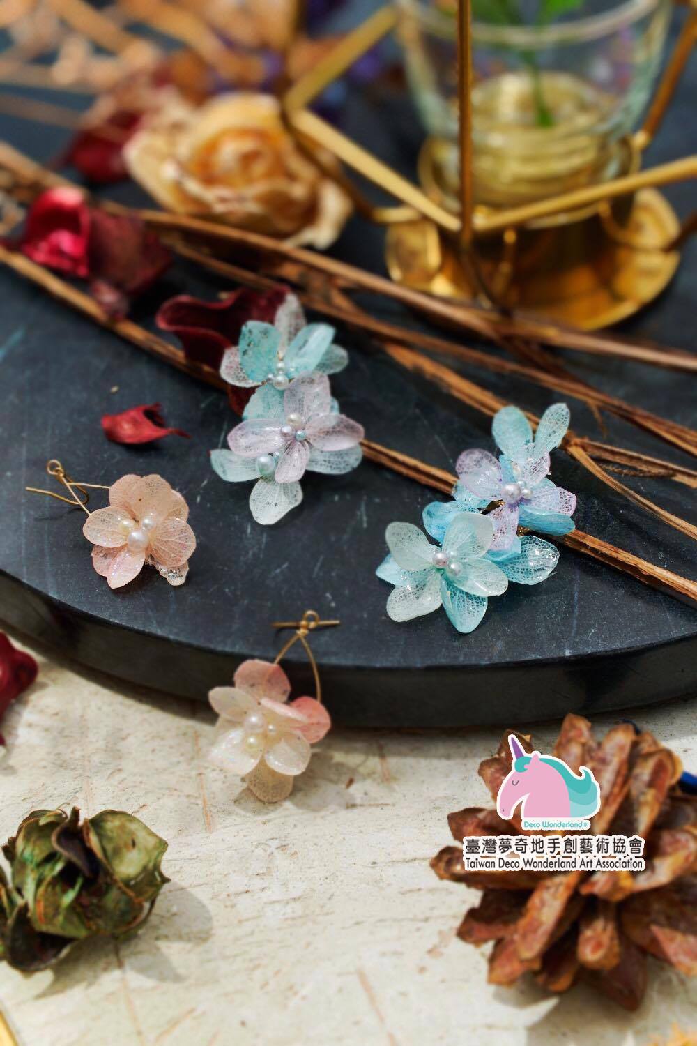 7月研習~花漾耳環 7月研習~花漾耳環